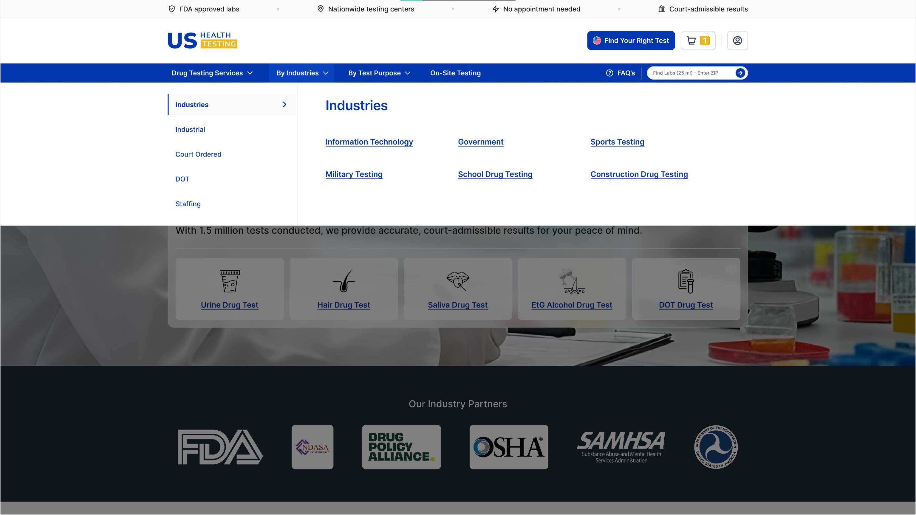 Before and after navigation redesign showing transformation from cluttered menu to organized structure categorized by user type