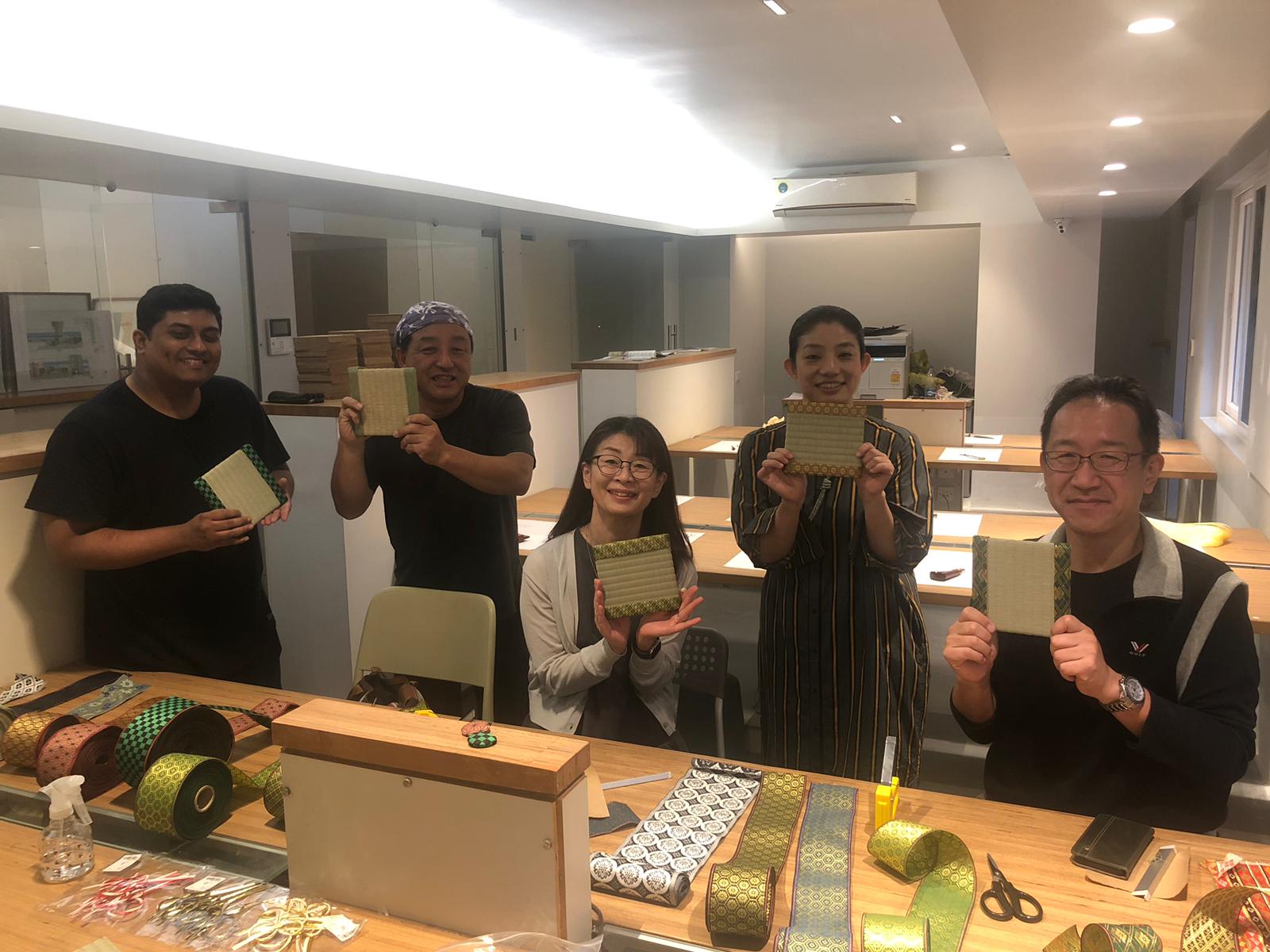Display of tatami crafting tools