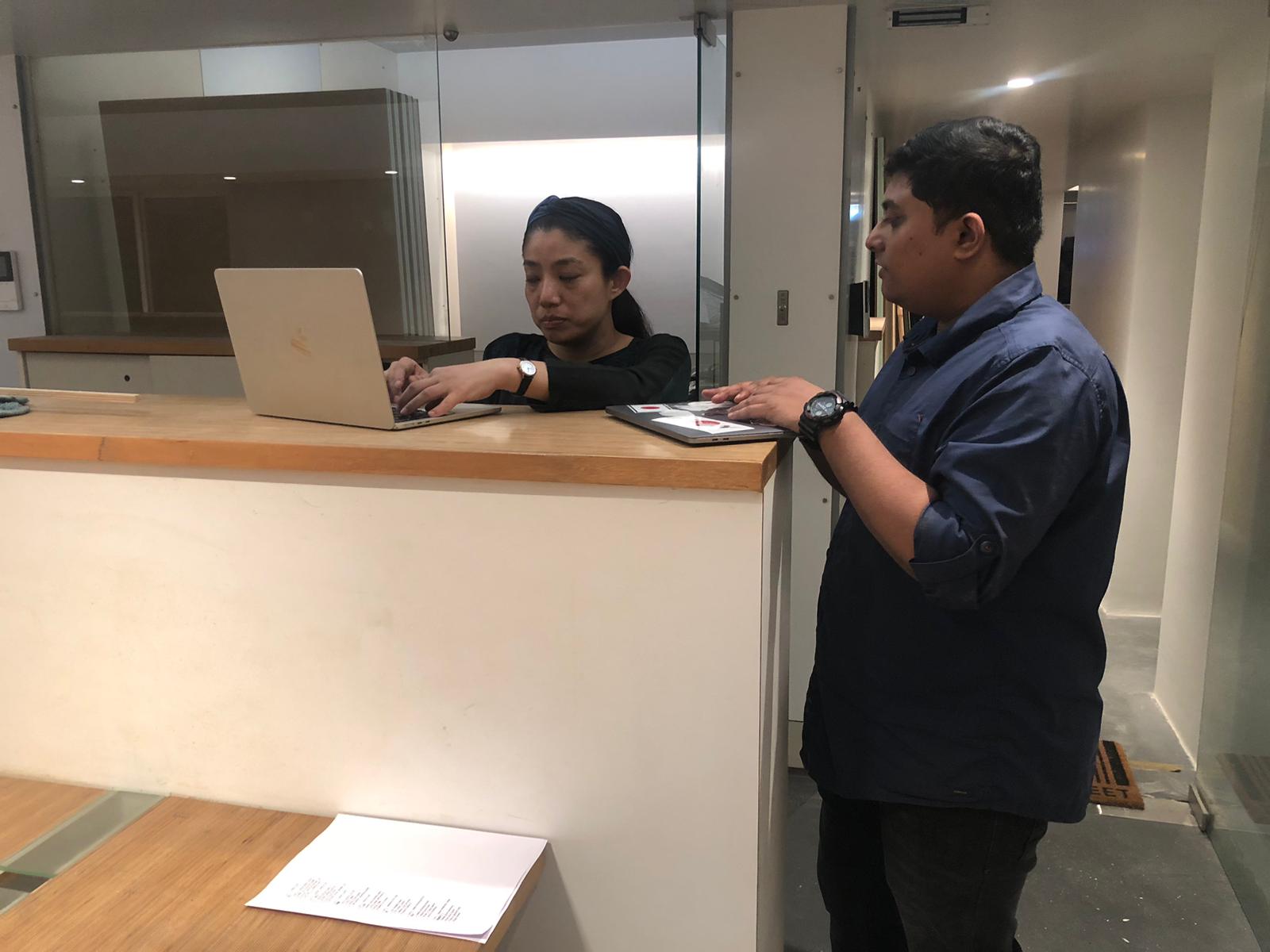 Tatami samples and finishing touches