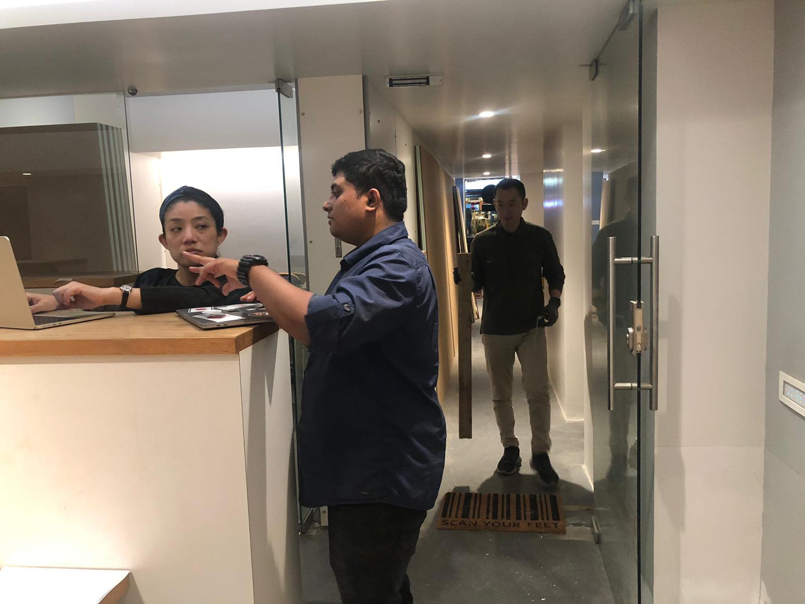 Tools arranged in production sequence